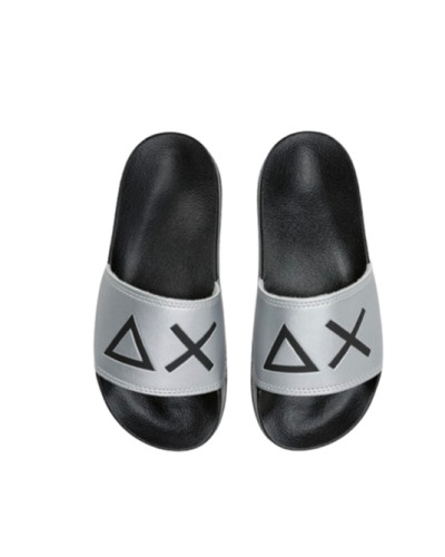 Slippers logo Sun68 boy's nero/argento ZS25SU24 X35302