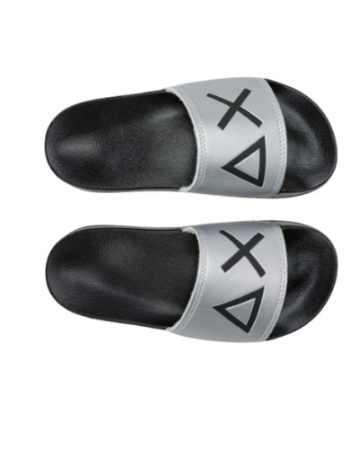 Slippers logo Sun68 boy's nero/argento ZS25SU24 X35302