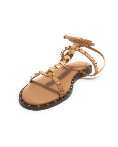 Scarpe donna sandalo Gold&gold ecopelle camel DS25GG42 GD243