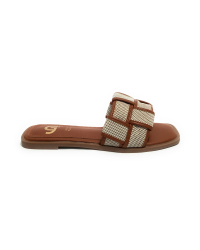 Ciabatta donna Gold&gold brown DS25GG43 GH60
