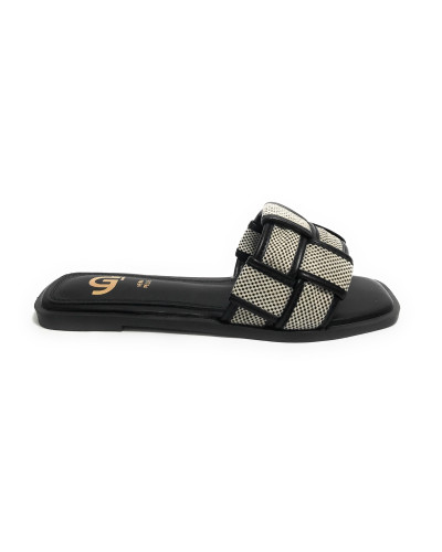 Ciabatta donna Gold&gold nero DS25GG45 GH60