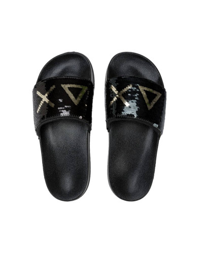 Slippers beach sequin Sun68 1143 nero donna DS25SU26 X35203