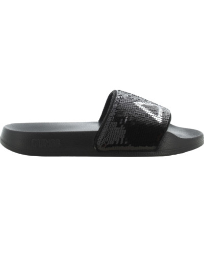 Slippers beach sequin Sun68 1144 nero/argento donna DS25SU27 X35203
