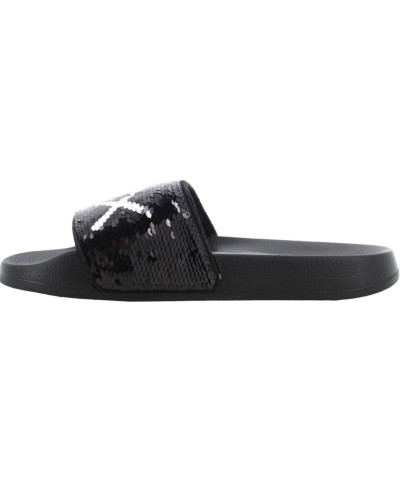 Slippers beach sequin Sun68 1144 nero/argento donna DS25SU27 X35203