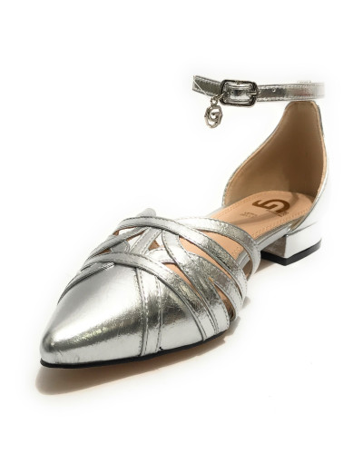 Scarpe donna sandalo Gold&gold ecopelle silver DS25GG50 GP776