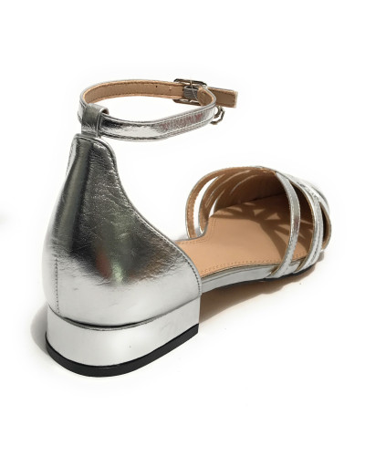 Scarpe donna sandalo Gold&gold ecopelle silver DS25GG50 GP776