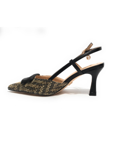 Scarpe donna sandalo Gold&gold nero DS25GG51 GP777