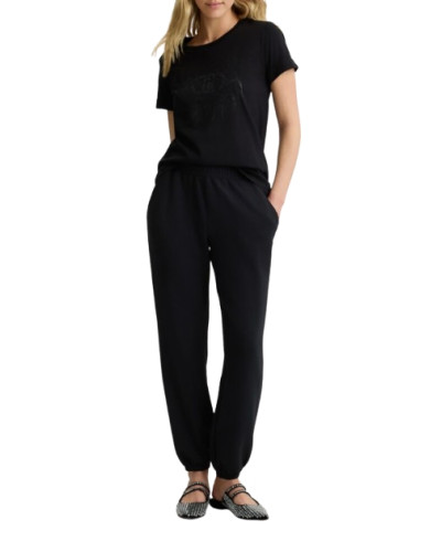 T-shirt donna Liu Jo nero ES25LJ43 TA5180 JS923