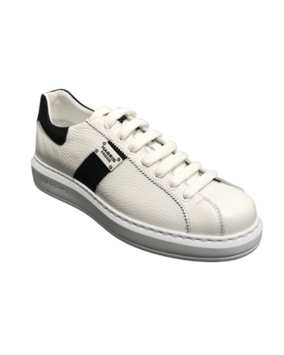 Scarpe uomo Harris Sport sneakers in pelle bianco/ matrix nero U17HA193
