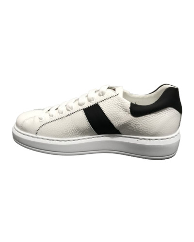 Scarpe uomo Harris Sport sneakers in pelle bianco/ matrix nero U17HA193