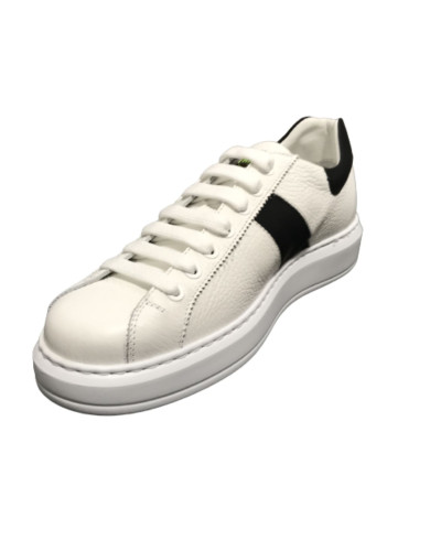 Scarpe uomo Harris Sport sneakers in pelle bianco/ matrix nero U17HA193