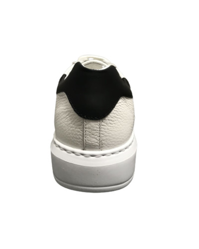 Scarpe uomo Harris Sport sneakers in pelle bianco/ matrix nero U17HA193
