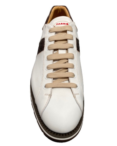 Scarpe uomo Harris Firenze sneaker  bianco/ moro U17HA159