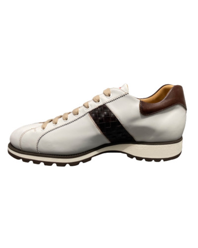 Scarpe uomo Harris Firenze sneaker  bianco/ moro U17HA159