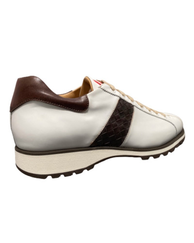 Scarpe uomo Harris Firenze sneaker  bianco/ moro U17HA159