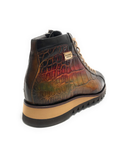 Scarpe Harris polacchino stampa cocco Osaka razza shade lino U17HA184