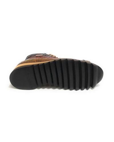 Scarpe Harris polacchino stampa cocco Osaka razza shade lino U17HA184