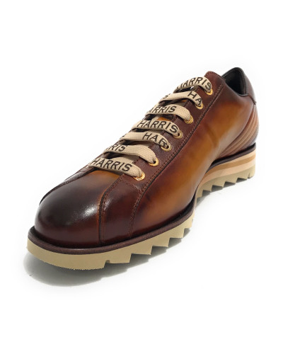 Scarpe uomo Harris sneaker pelle cacao yes/giallo / black U17HA203 3895
