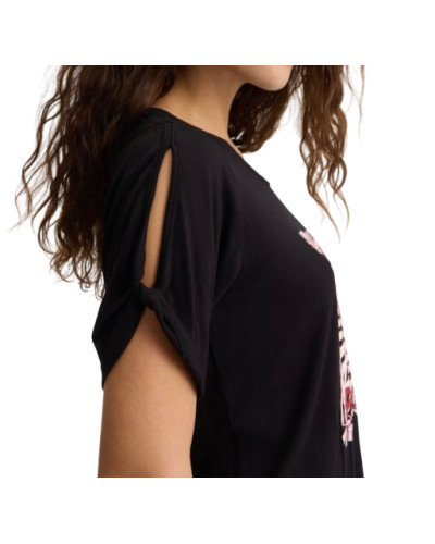 T-shirt donna Liu Jo nero/palm ES25LJ54 VA5155 JS360 M9201