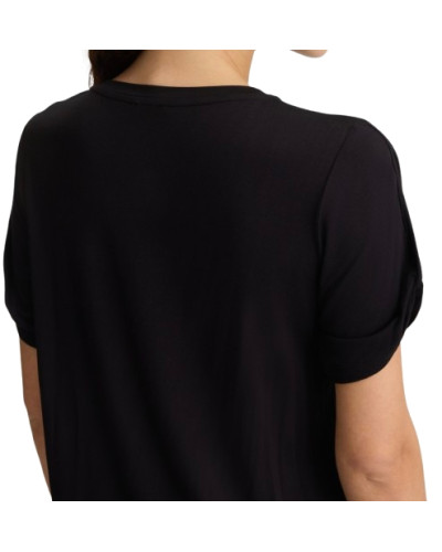 T-shirt donna Liu Jo nero/palm ES25LJ54 VA5155 JS360 M9201