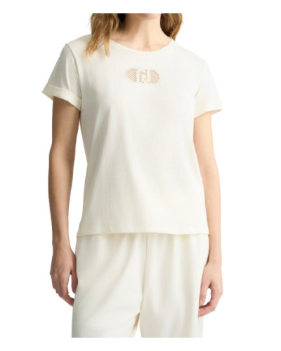 T-shirt donna Liu Jo bianco ES25LJ58 TA5180 JS923 M9248