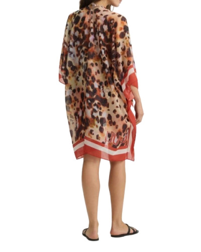 Kaftano donna Liu Jo beach animalier rouge ES25LJ57 VA5174 T4902
