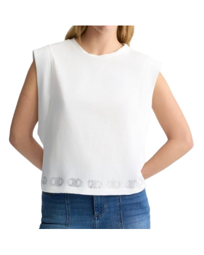 Top donna Liu Jo white ES25LJ60 TA5272 J6308 10105