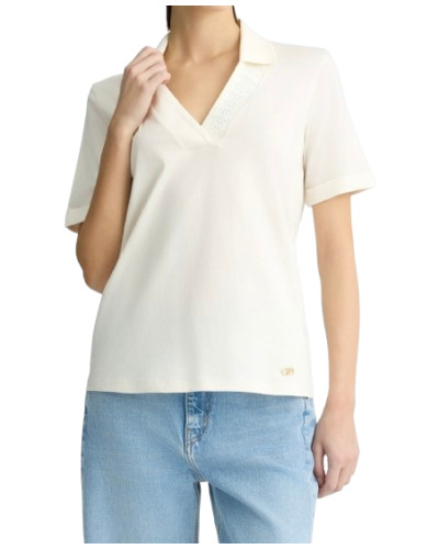 T-shirt donna Liu Jo bianco ES25LJ64 TA5187 JS9308 M9118