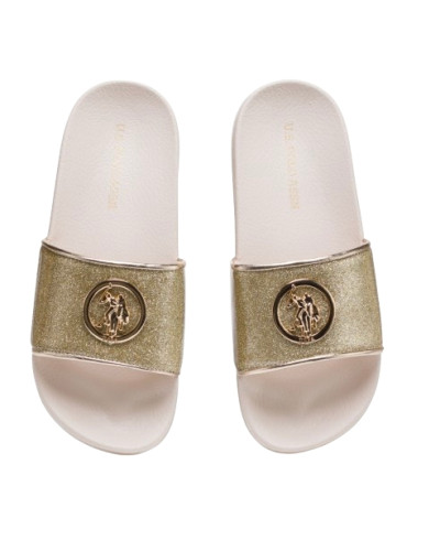 Slipper U.S. POLO  Ivy002A gold DS25UP13
