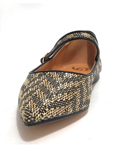 Scarpe donna Gold&gold ballerina nero DS25GG62 GD195