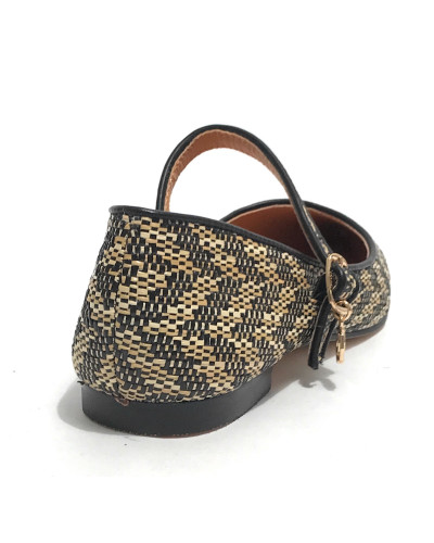 Scarpe donna Gold&gold ballerina nero DS25GG62 GD195