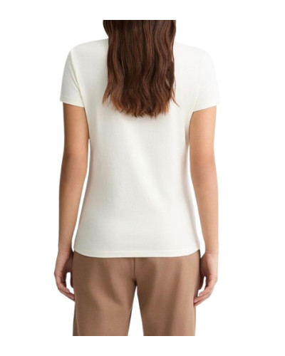 T-shirt donna Liu Jo white milk/ macula ES25LJ84 TA5173 JS003 M9514