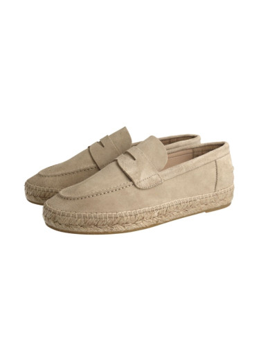 Mocassino uomo Genuins Harry velour stone US25GN05 G105762