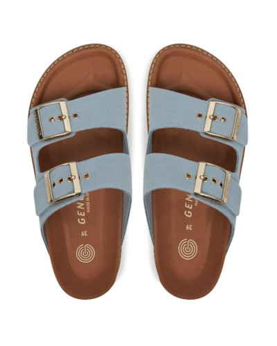 Sandalo donna Genuins Hawaii velour sky DS25GN08 G106252