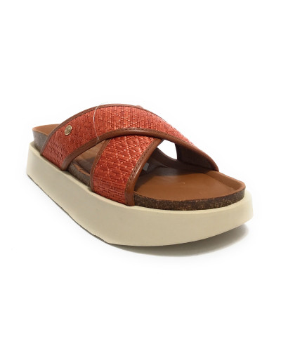 Sandalo donna Genuins Palace raffia terracota DS25GN11 G106348