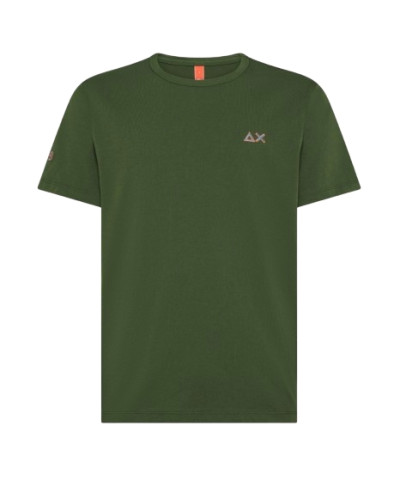 T-shirt uomo Sun68 verde scuro ES25SU02 T35140