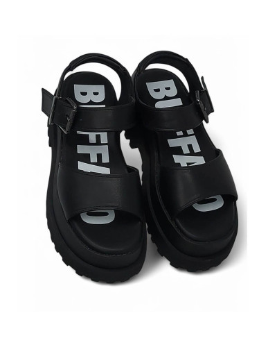 Sandalo donna Buffalo Pluto Jojo nero DS25BF11 BN16022671