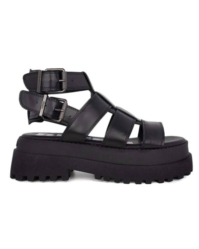 Sandalo donna Buffalo Pluto Gld nero DS25BF16 BN16022691