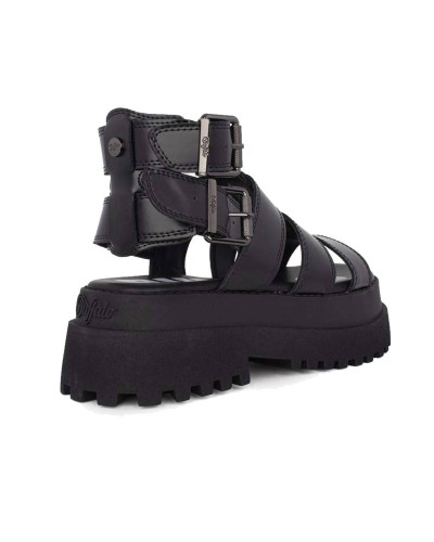 Sandalo donna Buffalo Pluto Gld nero DS25BF16 BN16022691