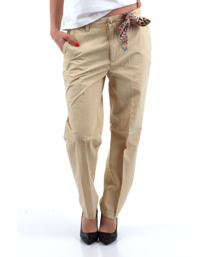 Pantalone donna Guess Cansi chino beige ES25GU92 W5GB04 WG4NC G8CJ