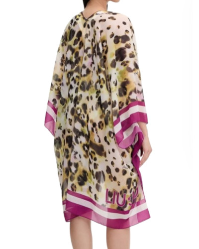 Kaftano donna Liu Jo beach animalier vert ES25LJ56 VA5174 T4902 M9146