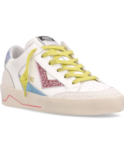 Sneaker donna 4B12 bianca/azzurra DS25QB05 KYLE-D109