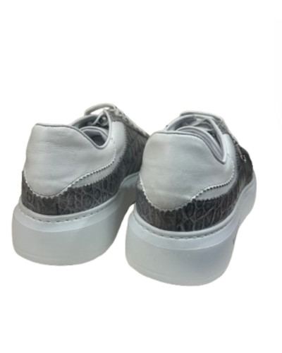 Scarpe uomo Harris Sport sneakers in pelle girigio lipsia fumé U17HA176