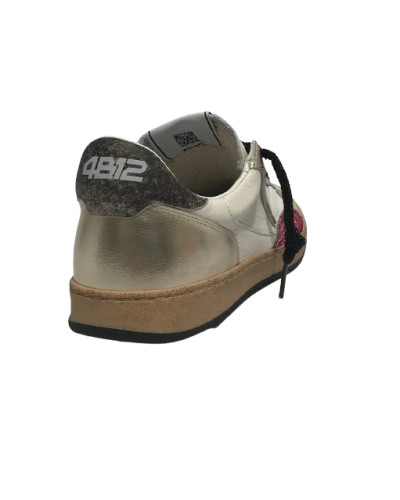 Sneaker donna 4B12 platinum/ pink D26QB02 PLAYNEW-D225