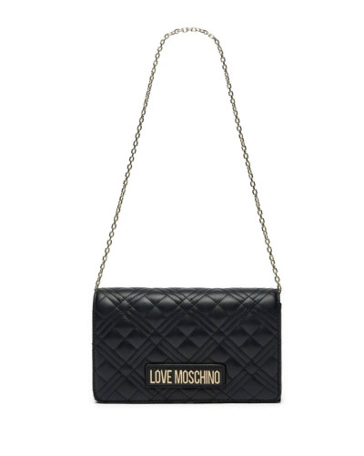 Borsa donna Love Moschino a spalla/ tracolla trapuntata nero/ oro B26MO16 JC4079