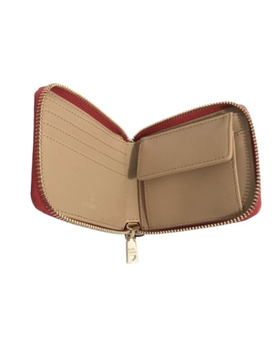 Portafoglio donna Love Moschino zip around small rosso logo gold A26MO16 JC5639PP1NLD0500