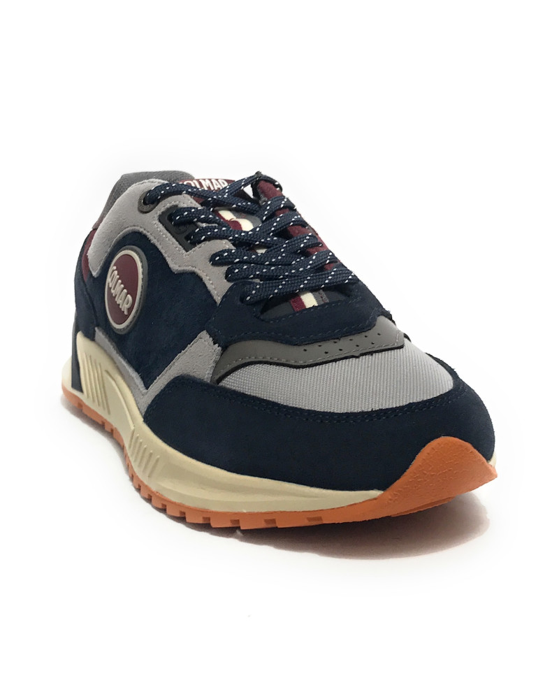 Baskets Colmar Shooter Neon Homme Gris Taille 46 - Neufes Avec Boîte, Style Sportif Tissu/cuir
