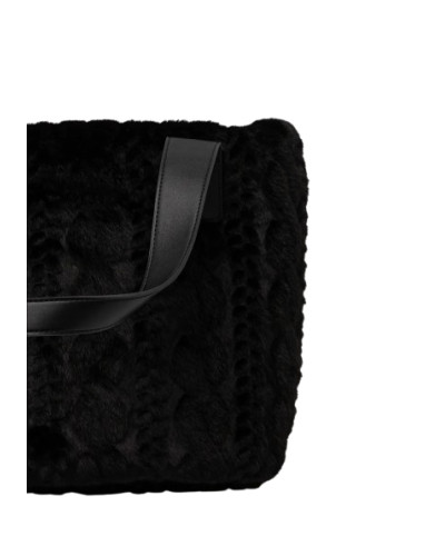 Borsa donna Liu-jo Verry Tote L ecopelliccia nero B26LJ29 AF5154 E0305
