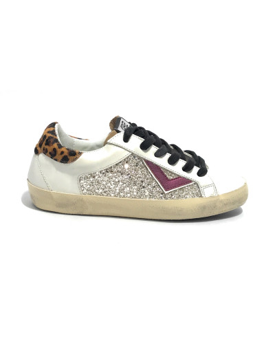 Scarpe donna 4B12 champagne/ leo D26QB06 SUPRIME-D329