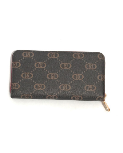 Portafoglio Liu-Jo Caliwen XL zip around marrone/red wine A26LJ24 AF5170 E0668